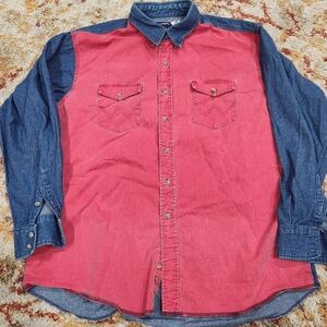 Vintage Wrangler Denim Shirt XL